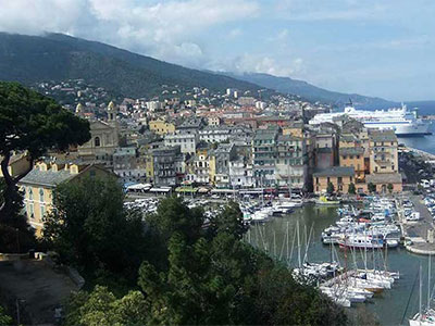 City of Bastia in Corsica